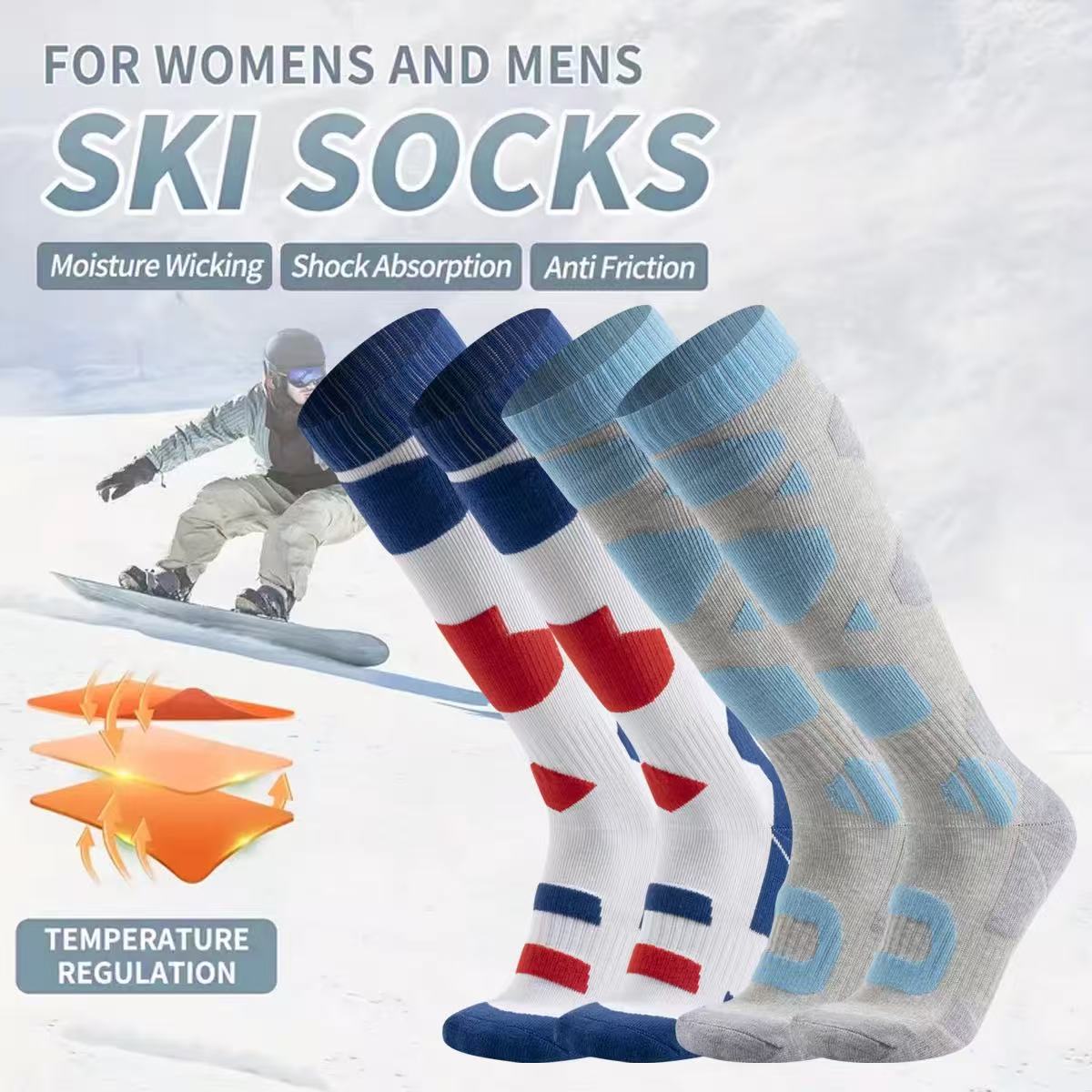 Thermal Sock Winter - Thermal Winter Ski Socks Thick Cotton