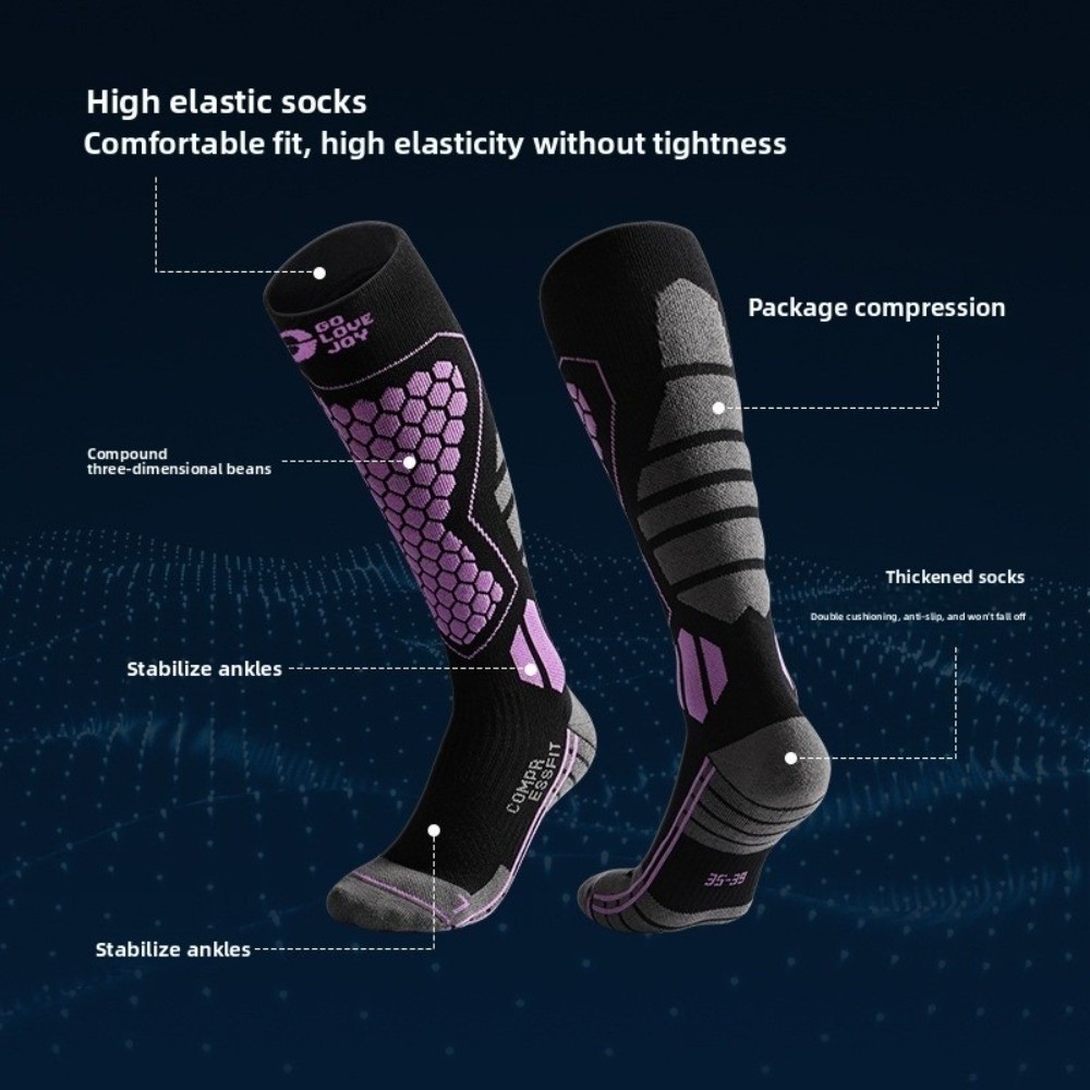 2pairs Thickened Ski Socks Bre - Thermal Sock Winter recension och pris