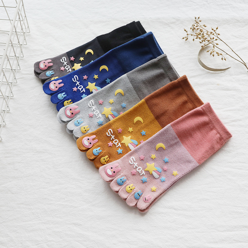 5 Pairs Five-finger Socks Wome - Toe Sock Split recension och pris