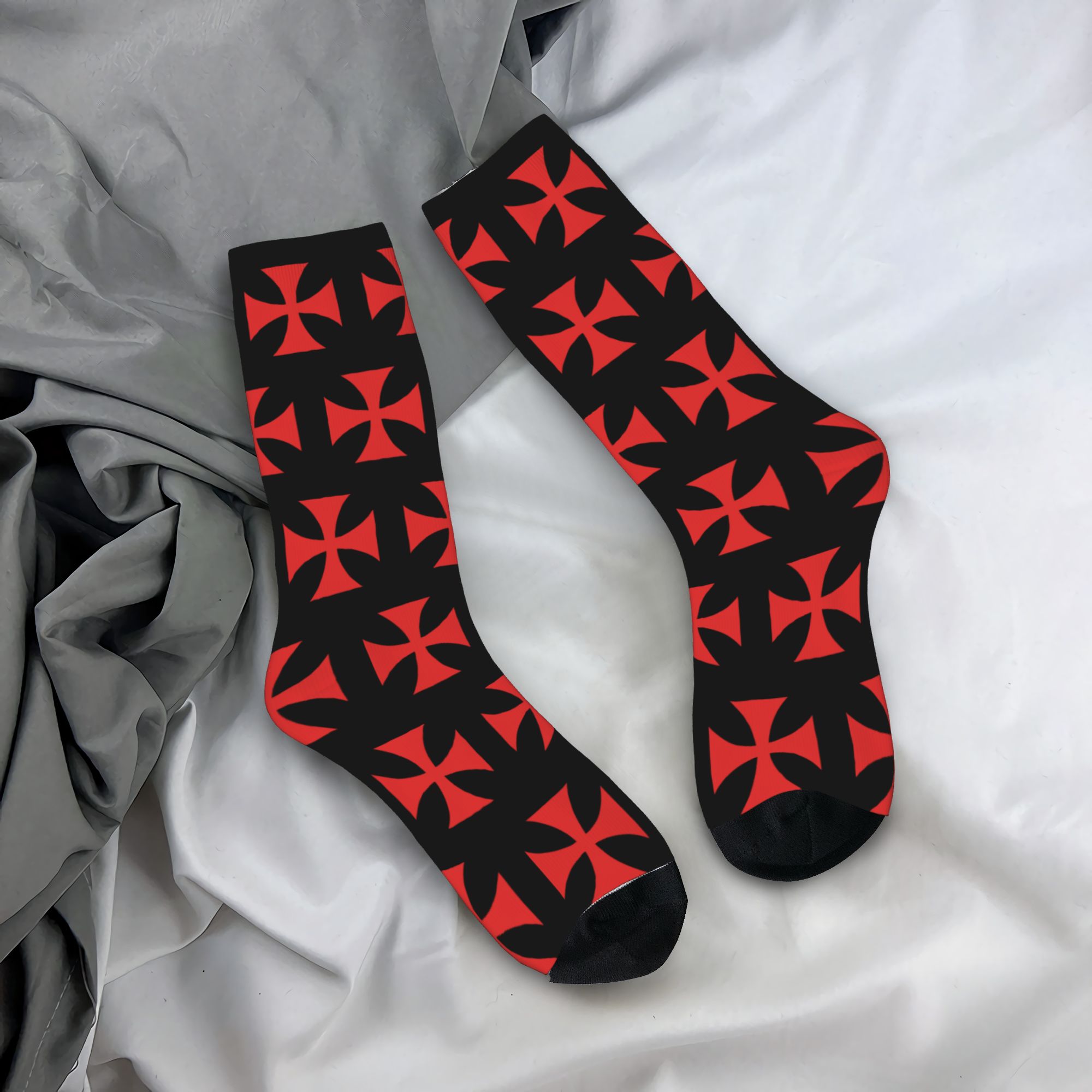 Custom Red Templar Cross Knigh - Dress Sock Men recension och pris