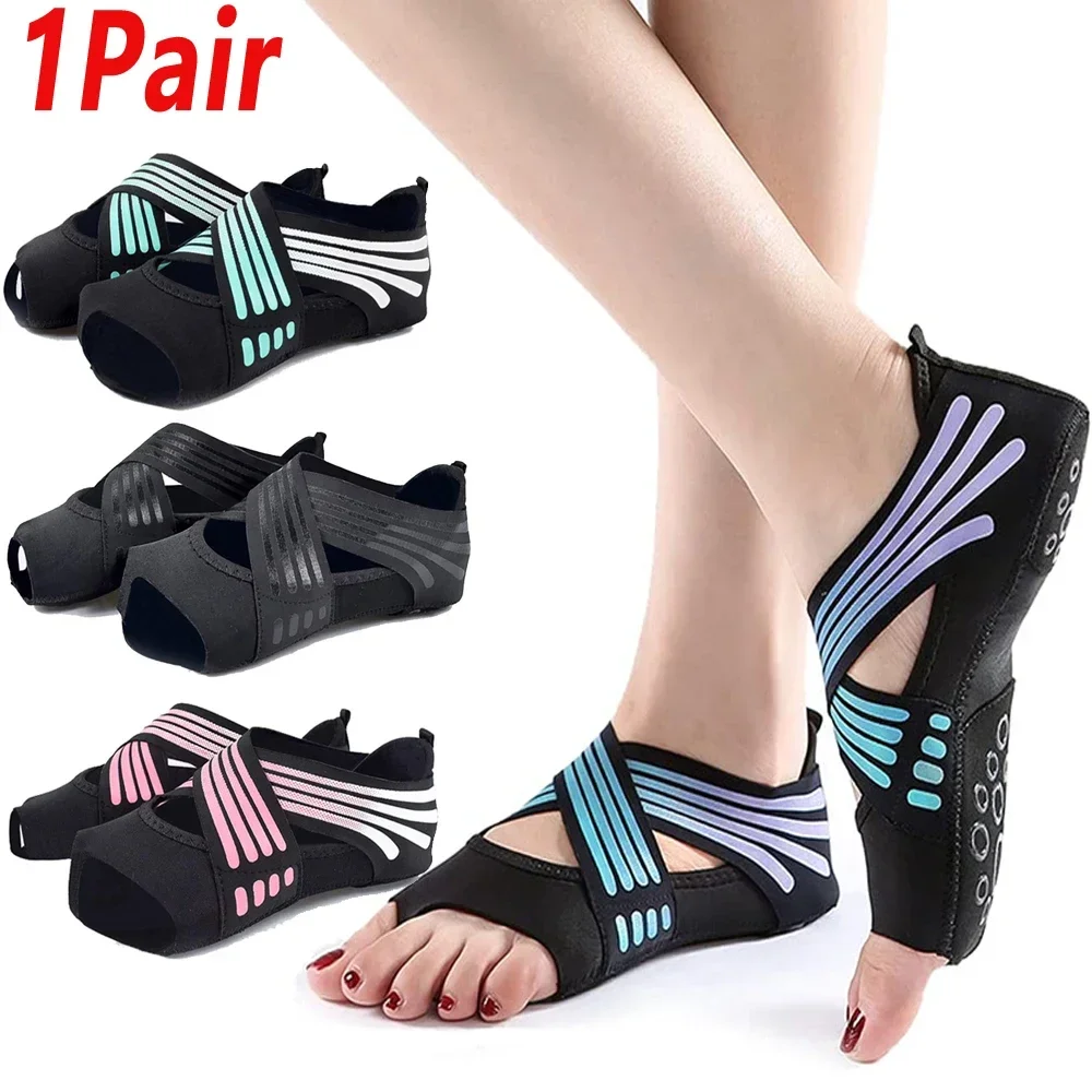 1Pair Professional Non-slip Gy - Grip Sock Yoga recension och pris