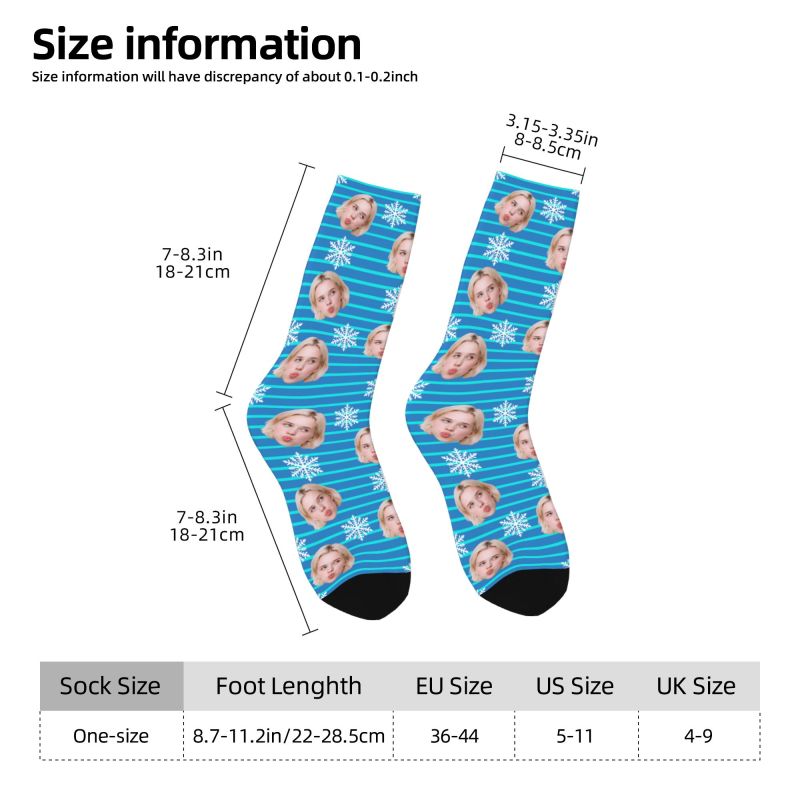 Christmas Face Photo Personali - Dress Sock Men recension och pris