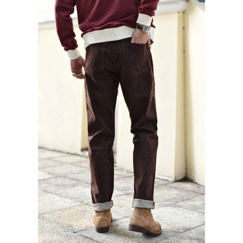 Saucezhan Men Jeans Brown Jean - Levis Jeans 501 recension och pris